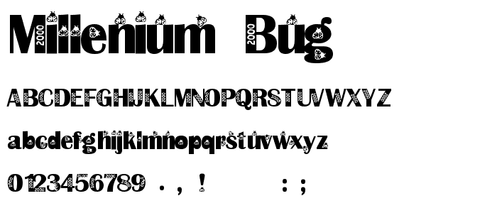 Millenium Bug font